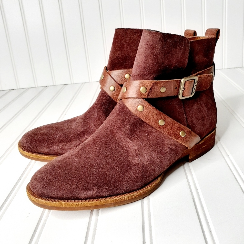 NEW Kork-Ease® Kenai  Burgundy Leather Bootie C296 - Picture 5 of 11